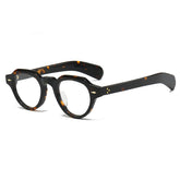 Axel Retro Acetate Glasses Frame Geometric Frames Southood Leopard